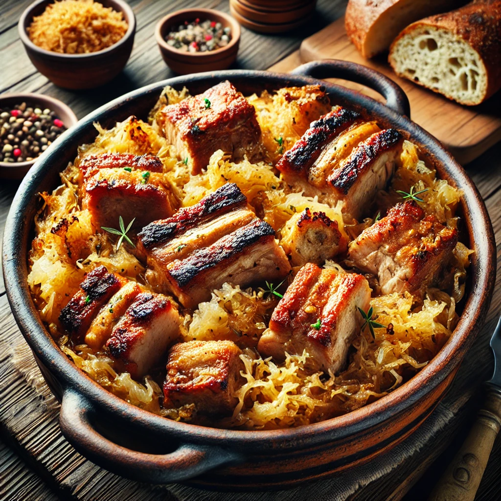 Recept za Podvarak sa Svinjskim Mesom i Rebrima